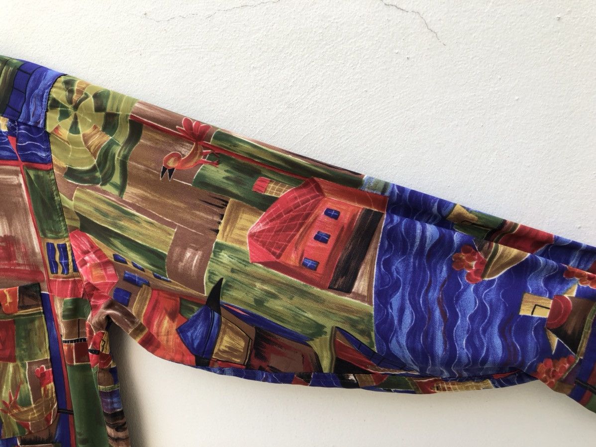 Art Comes First 90s Bagnarsi Gardino Made in Japan Abstract Art LS Shirt Size US L / EU 52-54 / 3 - 5 Thumbnail