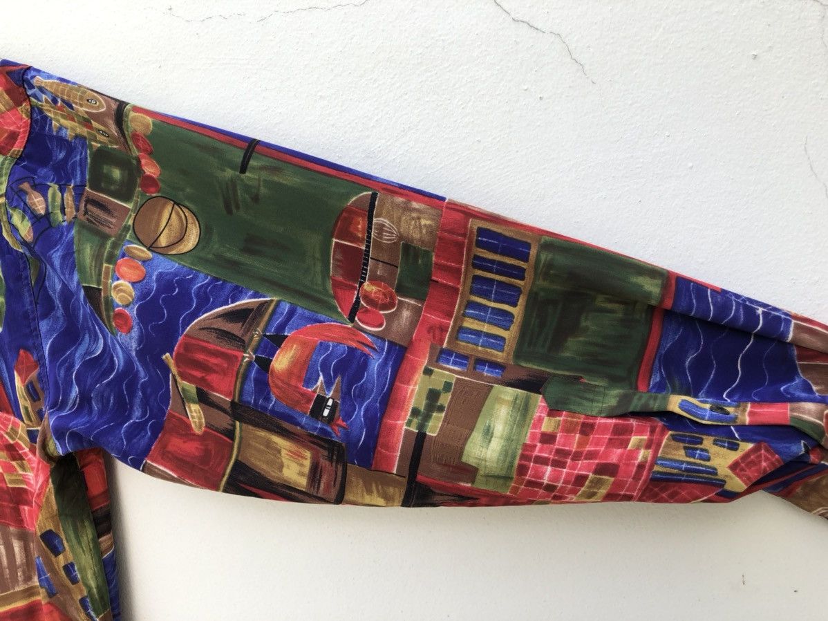 Art Comes First 90s Bagnarsi Gardino Made in Japan Abstract Art LS Shirt Size US L / EU 52-54 / 3 - 14 Thumbnail