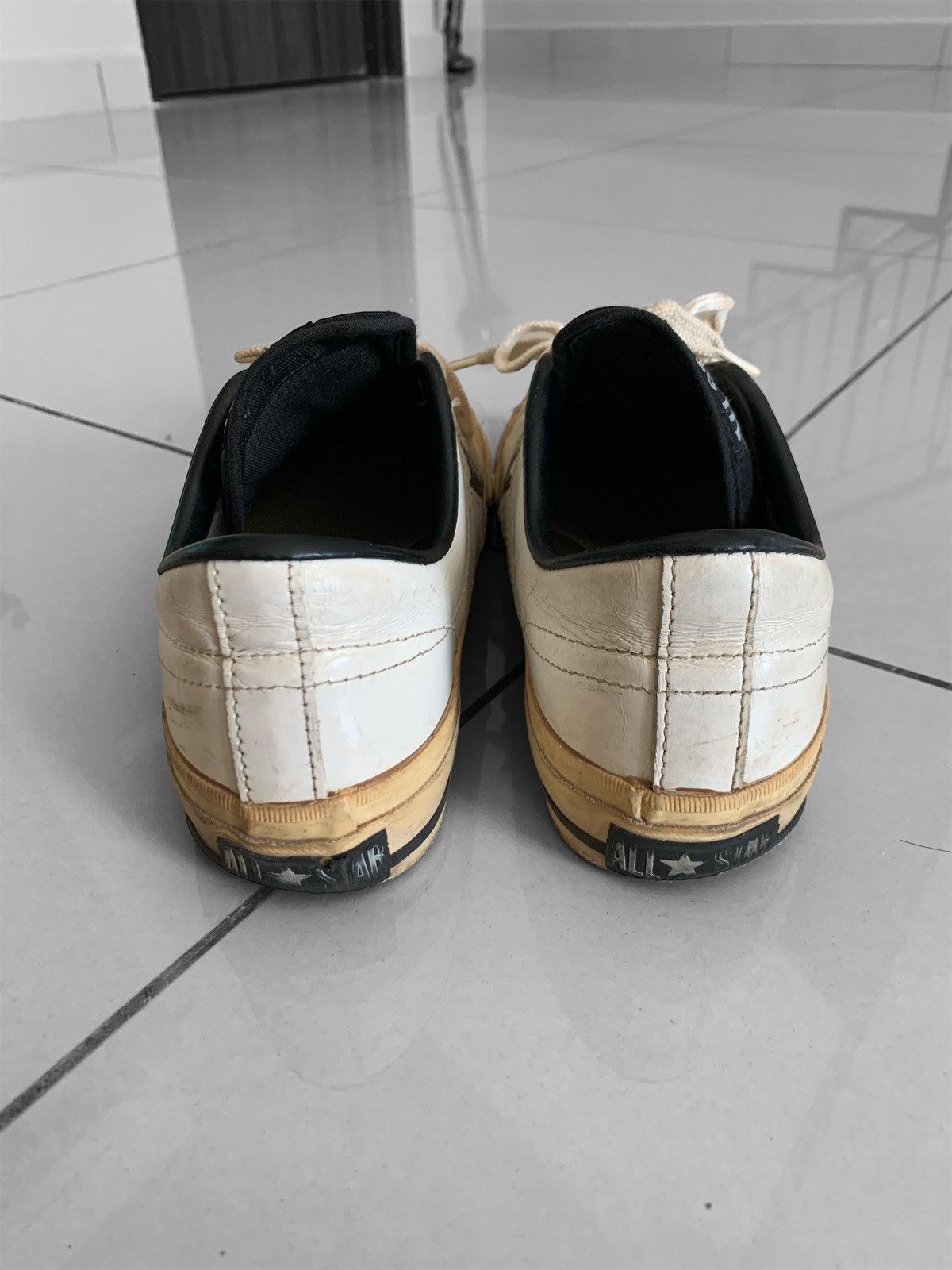 Converse VTG 1990s LONE STAR LEATHER CONVERSE MADE JAPAN SHOES Size US 7.5 / EU 40-41 - 4 Thumbnail