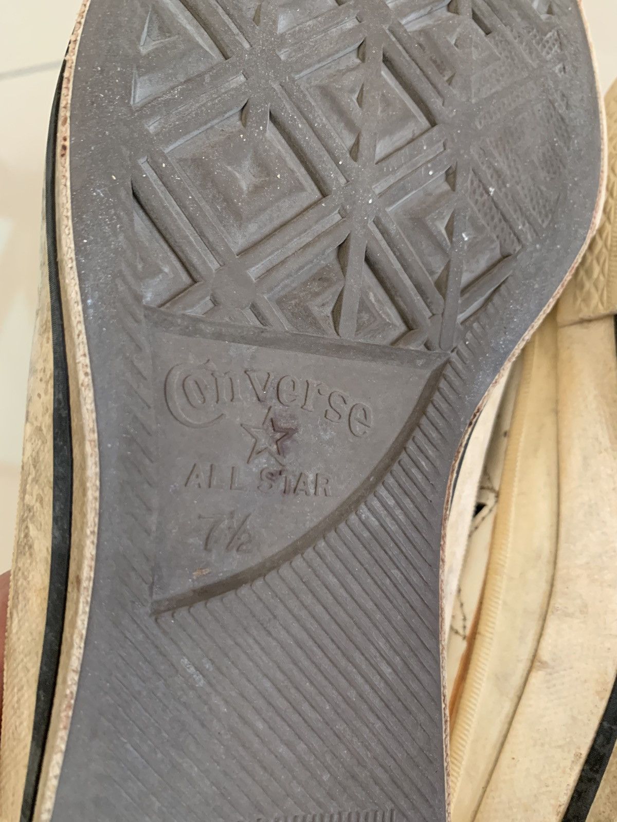Converse VTG 1990s LONE STAR LEATHER CONVERSE MADE JAPAN SHOES Size US 7.5 / EU 40-41 - 6 Thumbnail