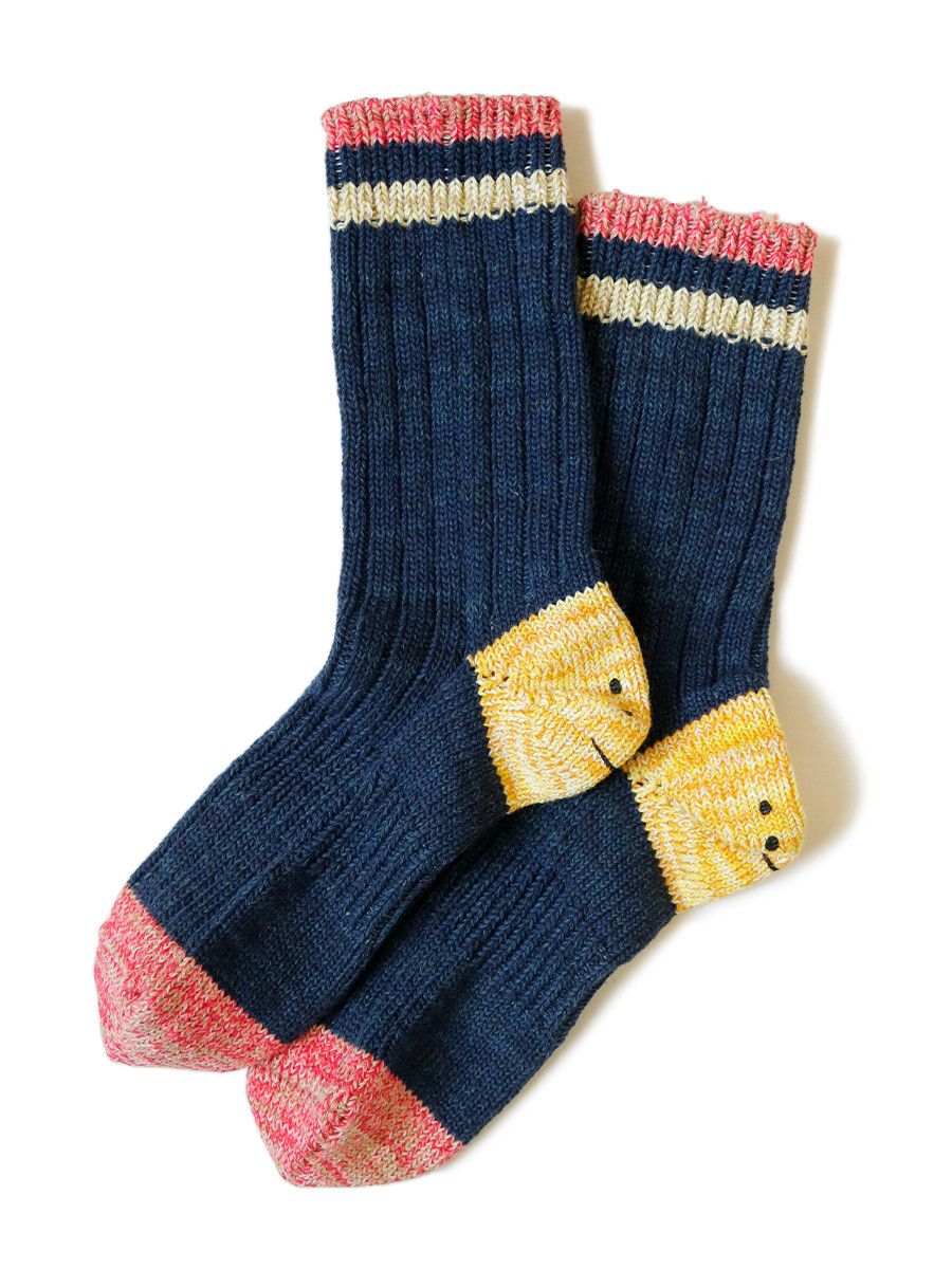 Kapital Kapital 60 IVY Rainbowy Smile Happy Heel Hold Socks Size ONE SIZE - 2 Thumbnail