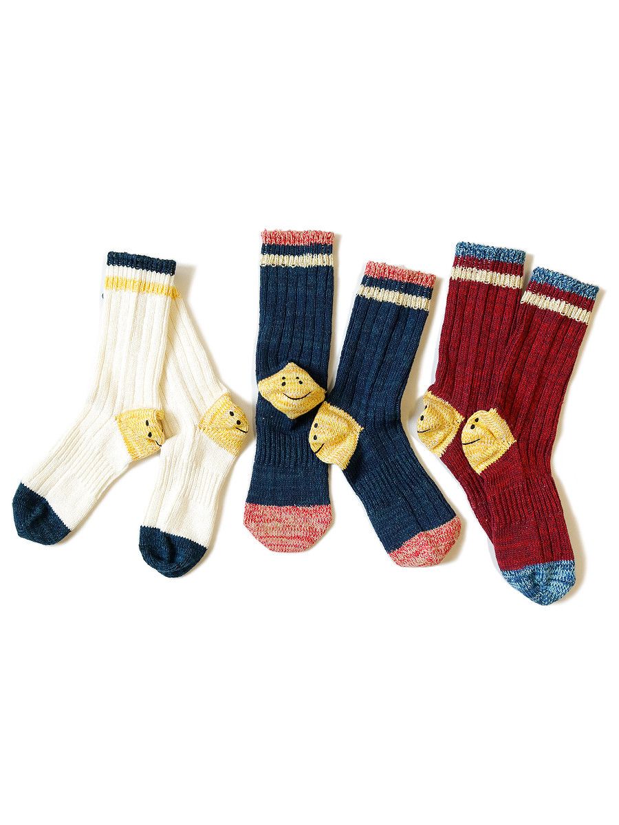 Kapital Kapital 60 IVY Rainbowy Smile Happy Heel Hold Socks Size ONE SIZE - 3 Thumbnail