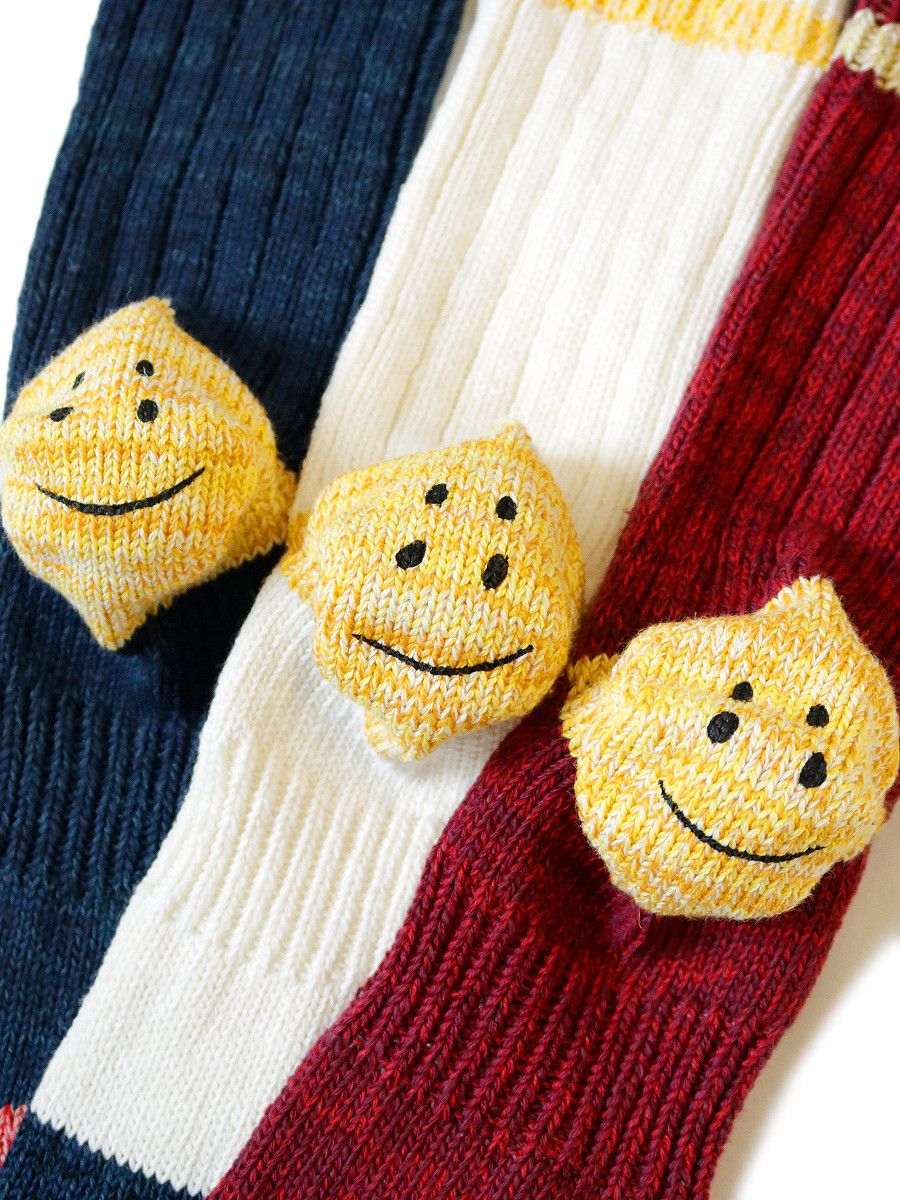 Kapital Kapital 60 IVY Rainbowy Smile Happy Heel Hold Socks Size ONE SIZE - 2 Thumbnail