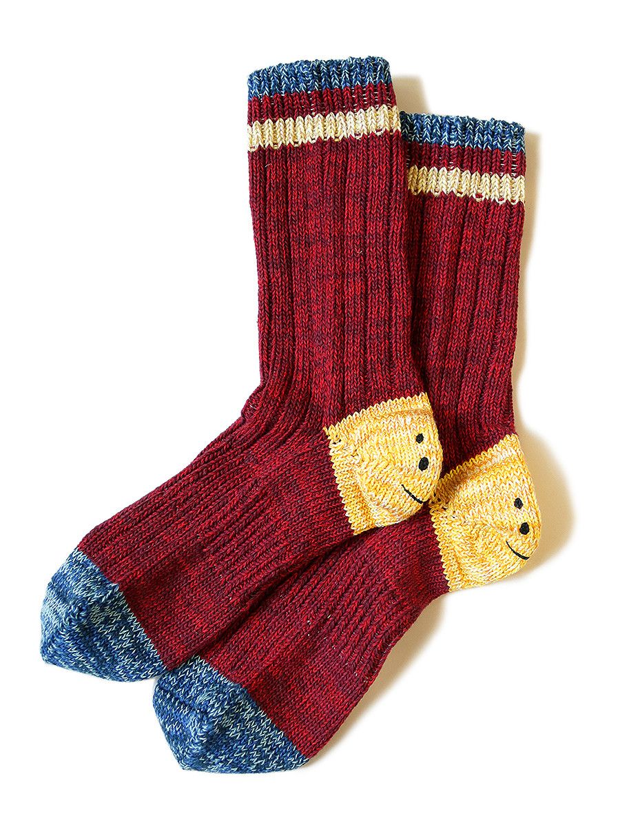 Kapital Kapital 60 IVY Rainbowy Smile Happy Heel Hold Socks Size ONE SIZE - 1 Thumbnail