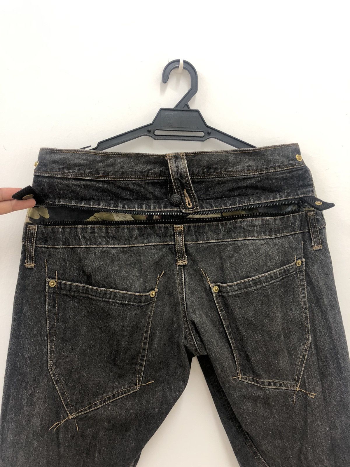 PPFM Rare Vintage PPFM Japan Punk Bondage Zipped Denim Pant Size US 31 - 6 Thumbnail