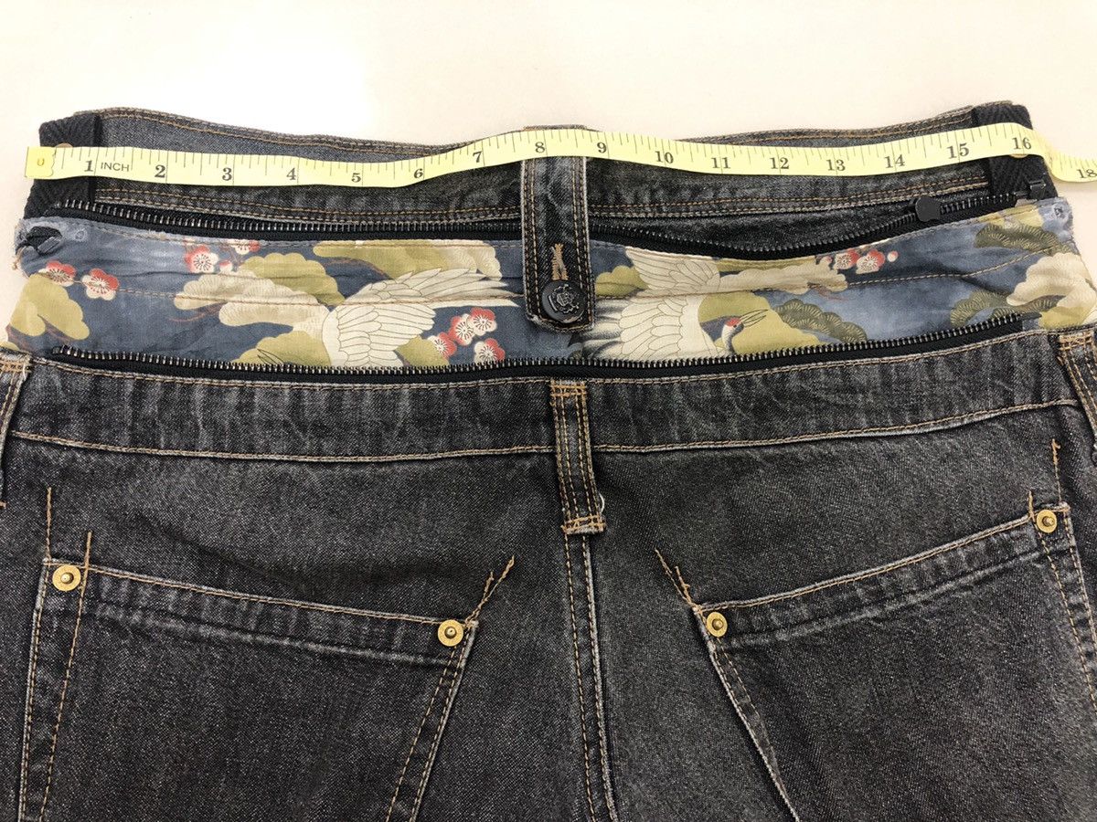 PPFM Rare Vintage PPFM Japan Punk Bondage Zipped Denim Pant Size US 31 - 15 Thumbnail