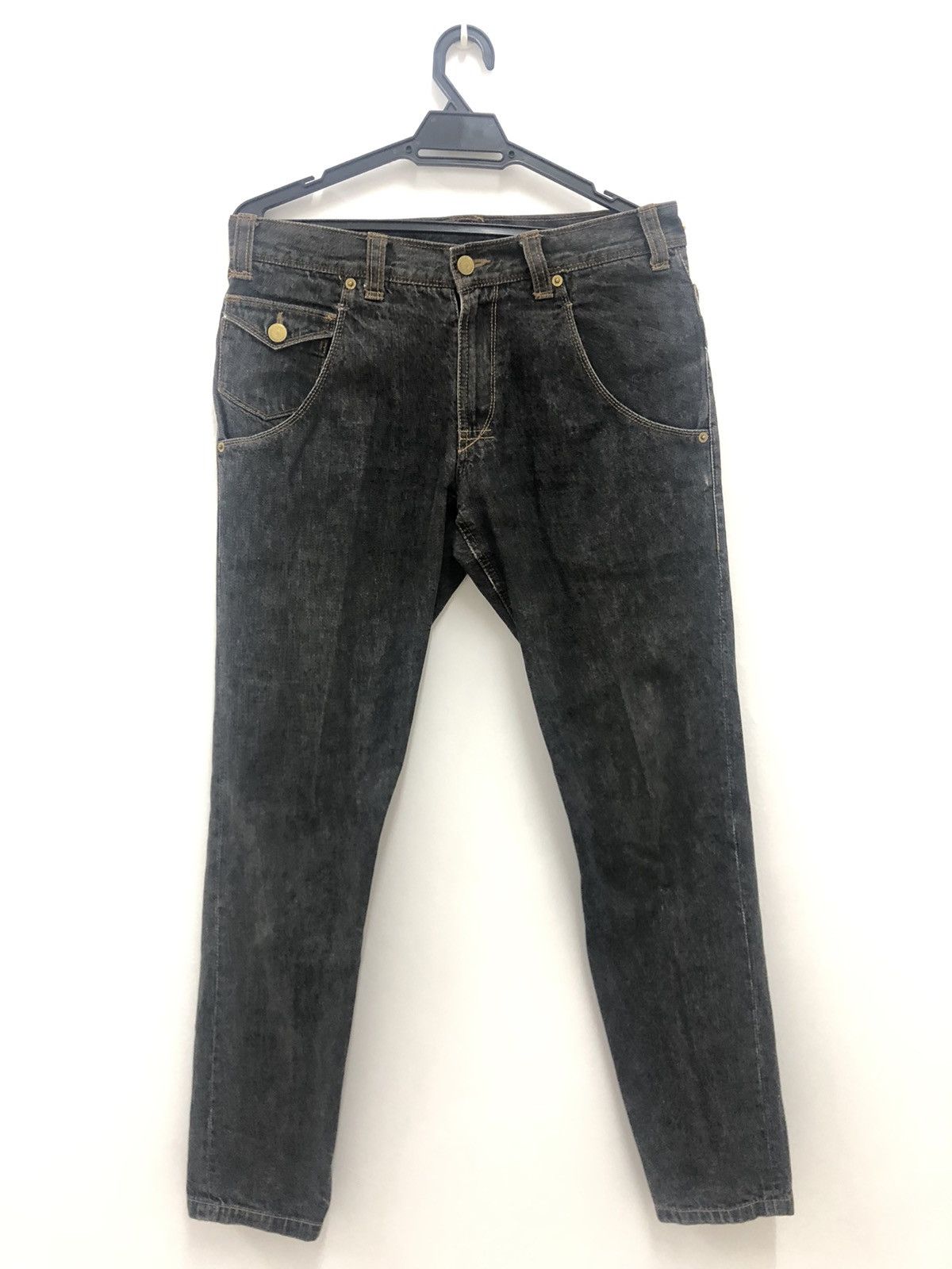 PPFM Rare Vintage PPFM Japan Punk Bondage Zipped Denim Pant Size US 31 - 9 Thumbnail