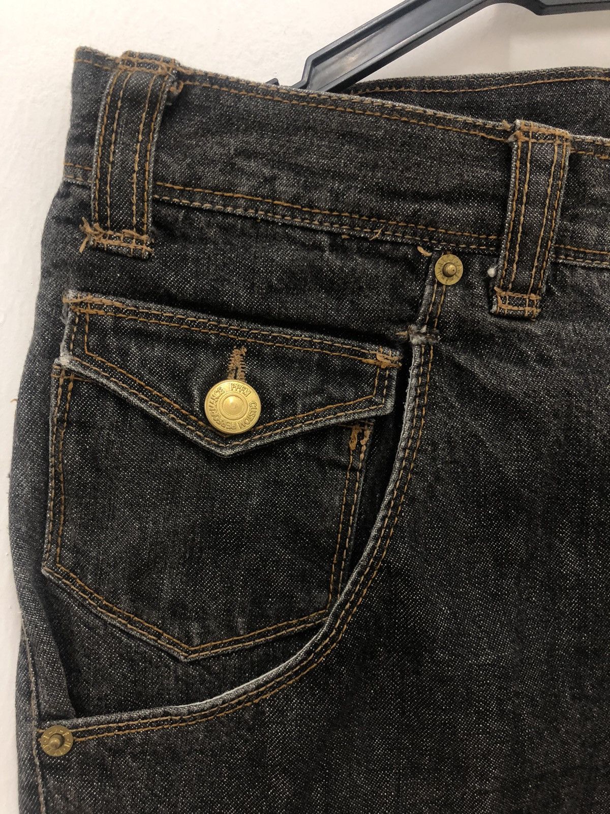 PPFM Rare Vintage PPFM Japan Punk Bondage Zipped Denim Pant Size US 31 - 11 Thumbnail