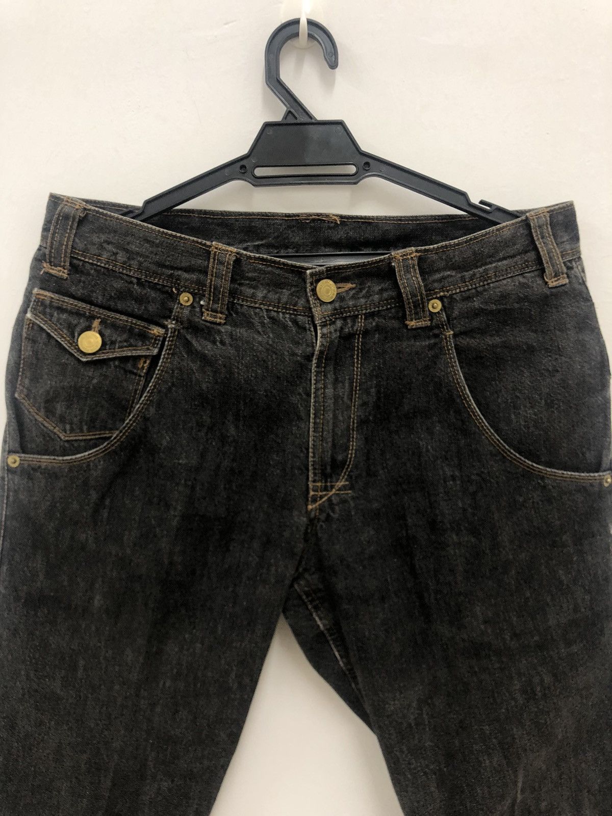 PPFM Rare Vintage PPFM Japan Punk Bondage Zipped Denim Pant Size US 31 - 10 Thumbnail