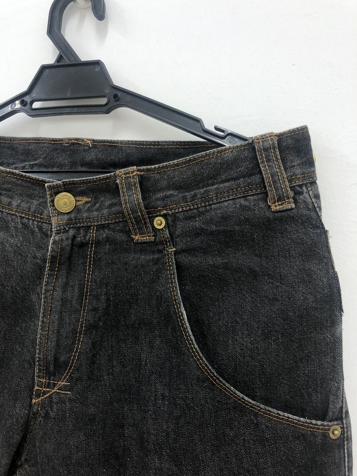 PPFM Rare Vintage PPFM Japan Punk Bondage Zipped Denim Pant Size US 31 - 12 Thumbnail