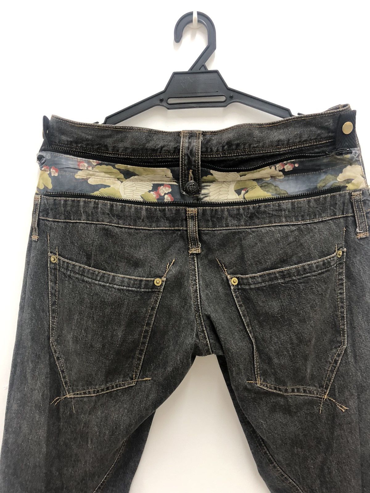 PPFM Rare Vintage PPFM Japan Punk Bondage Zipped Denim Pant Size US 31 - 8 Thumbnail