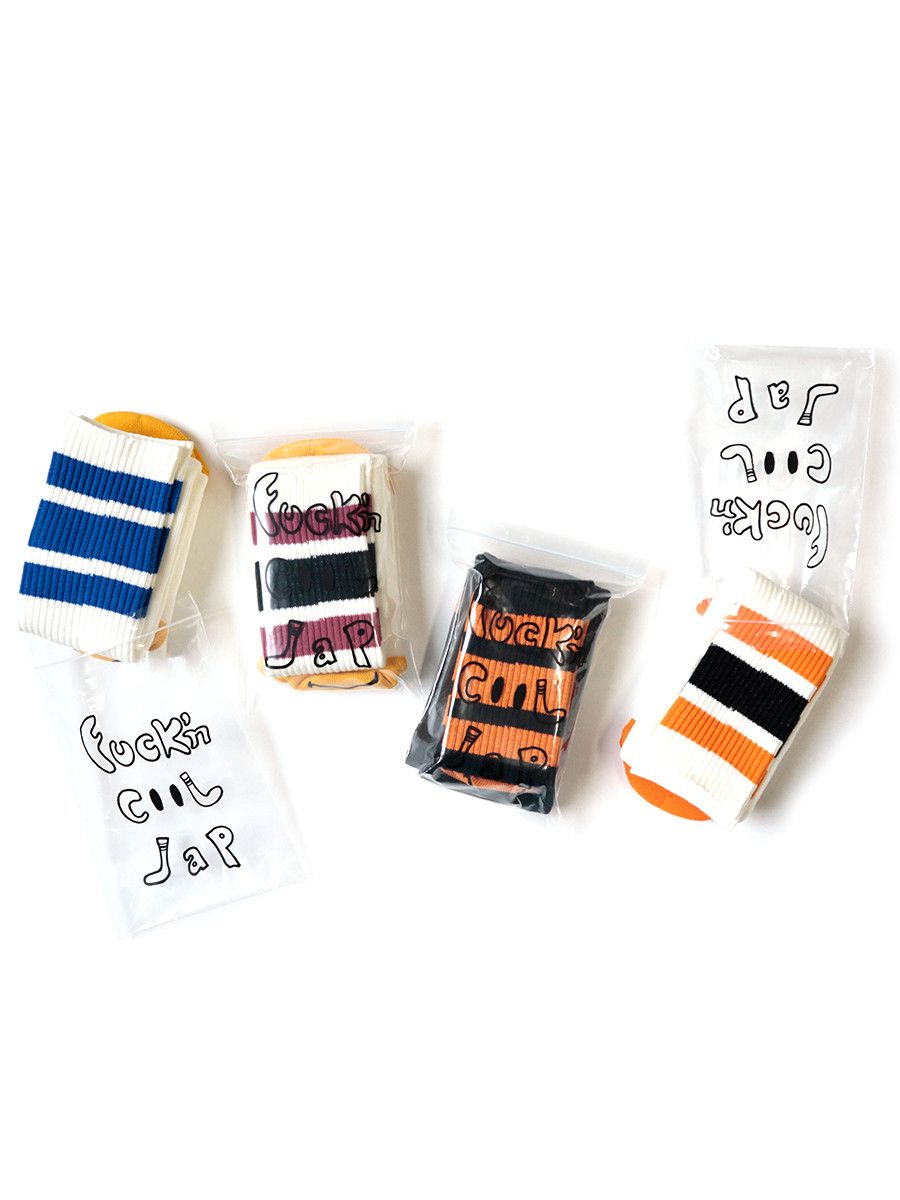 Kapital Skater Knee High Smiley Heel Socks Size ONE SIZE - 2 Thumbnail