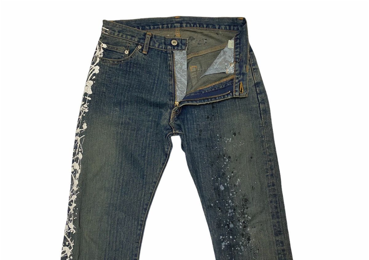 Designer × Japanese Brand Japanese Snail'ssnore Paint Painter Splashed All Over Denim Size US 32 / EU 48 - 4 Thumbnail