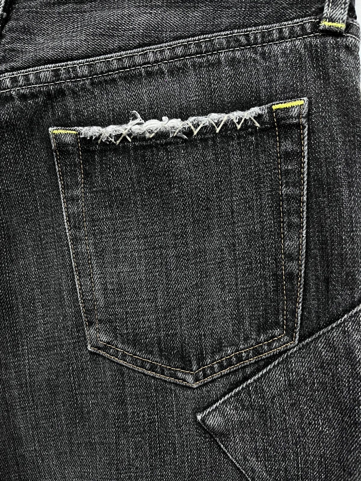 Japanese Brand FYE🔥Vtg y2k Black Patchwork Denim Inspired By Undercover Size US 30 / EU 46 - 12 Thumbnail