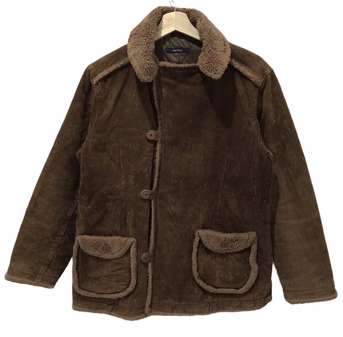 Japanese Brand SHEARLING CORDUROY JACKET BY JAPAN BRAND SUN VALLEY Size US S / EU 44-46 / 1 - 1 Thumbnail