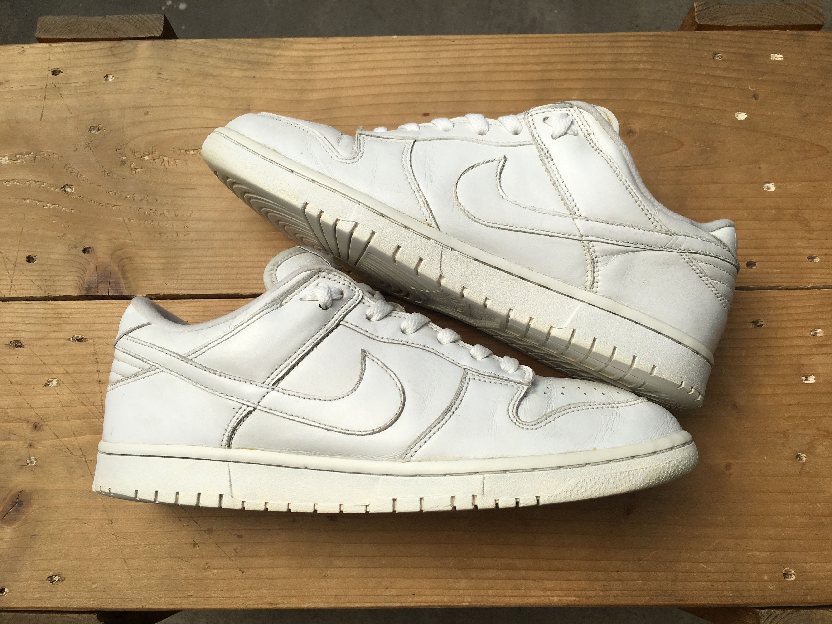 Nike 🔥 Rare Vintage Nike Dunk Low Triple White 2005 Size US 10 / EU 43 - 18 Thumbnail
