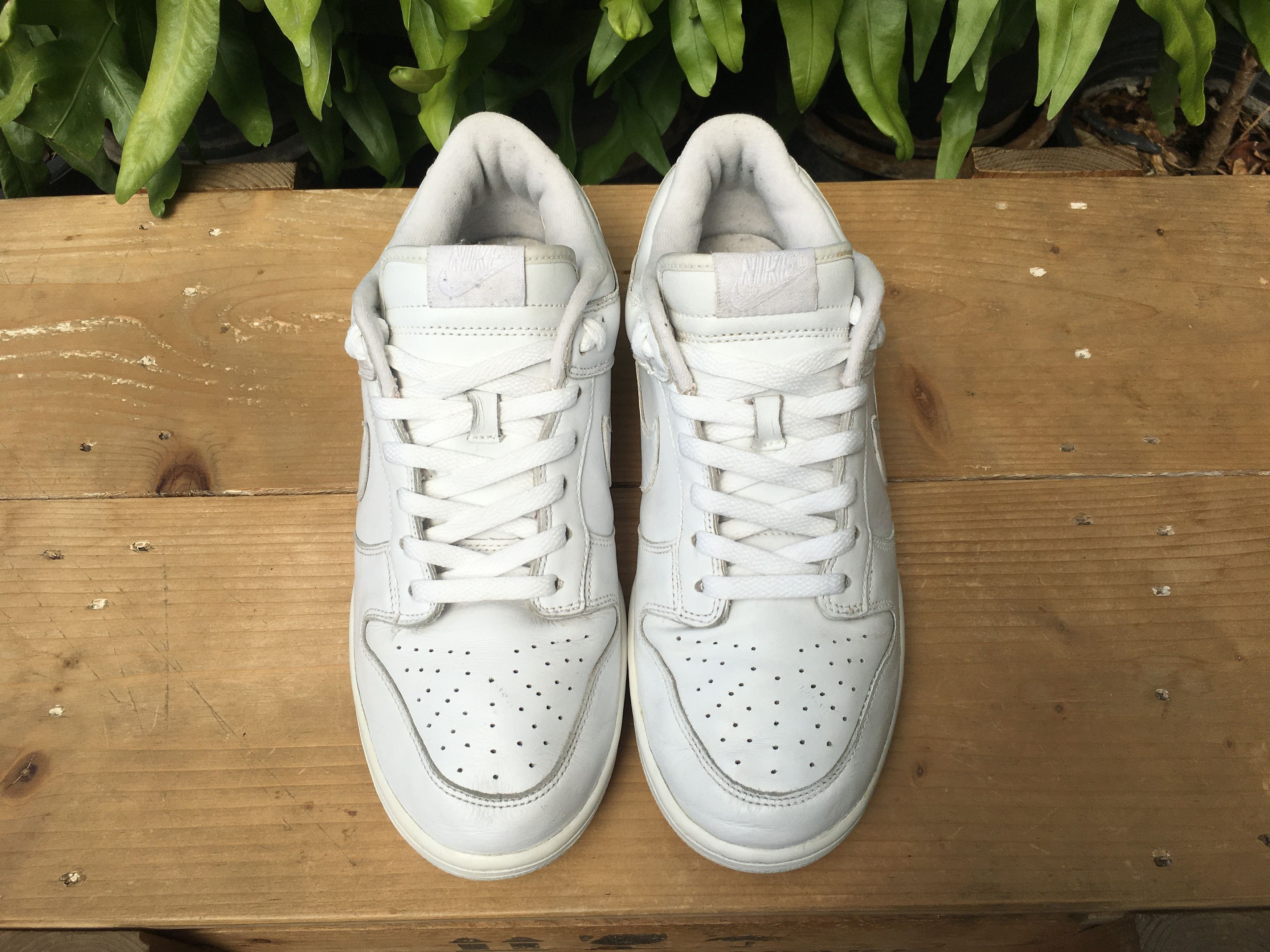 Nike 🔥 Rare Vintage Nike Dunk Low Triple White 2005 Size US 10 / EU 43 - 9 Thumbnail