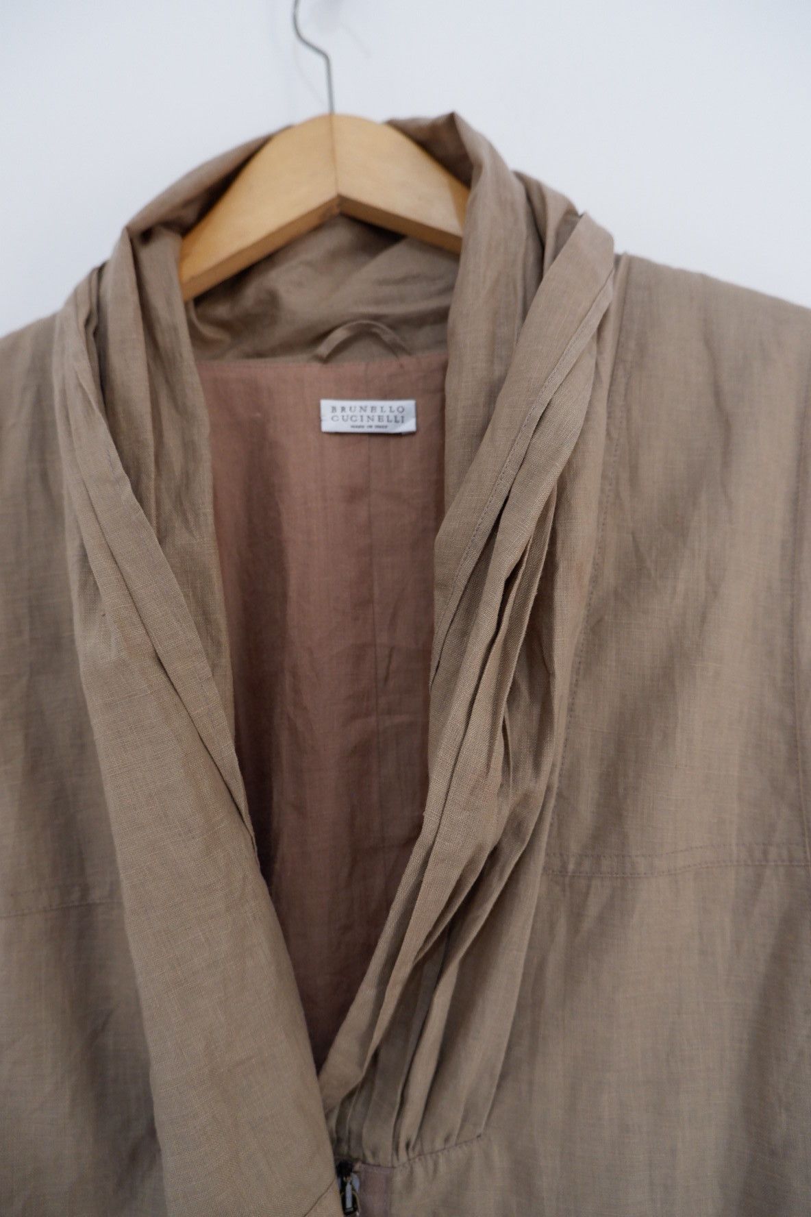 Brunello Cucinelli Brunello Cucinelli 3/4 Sleeve Linen Kimono Jacket Size S / US 4 / IT 40 - 3 Thumbnail