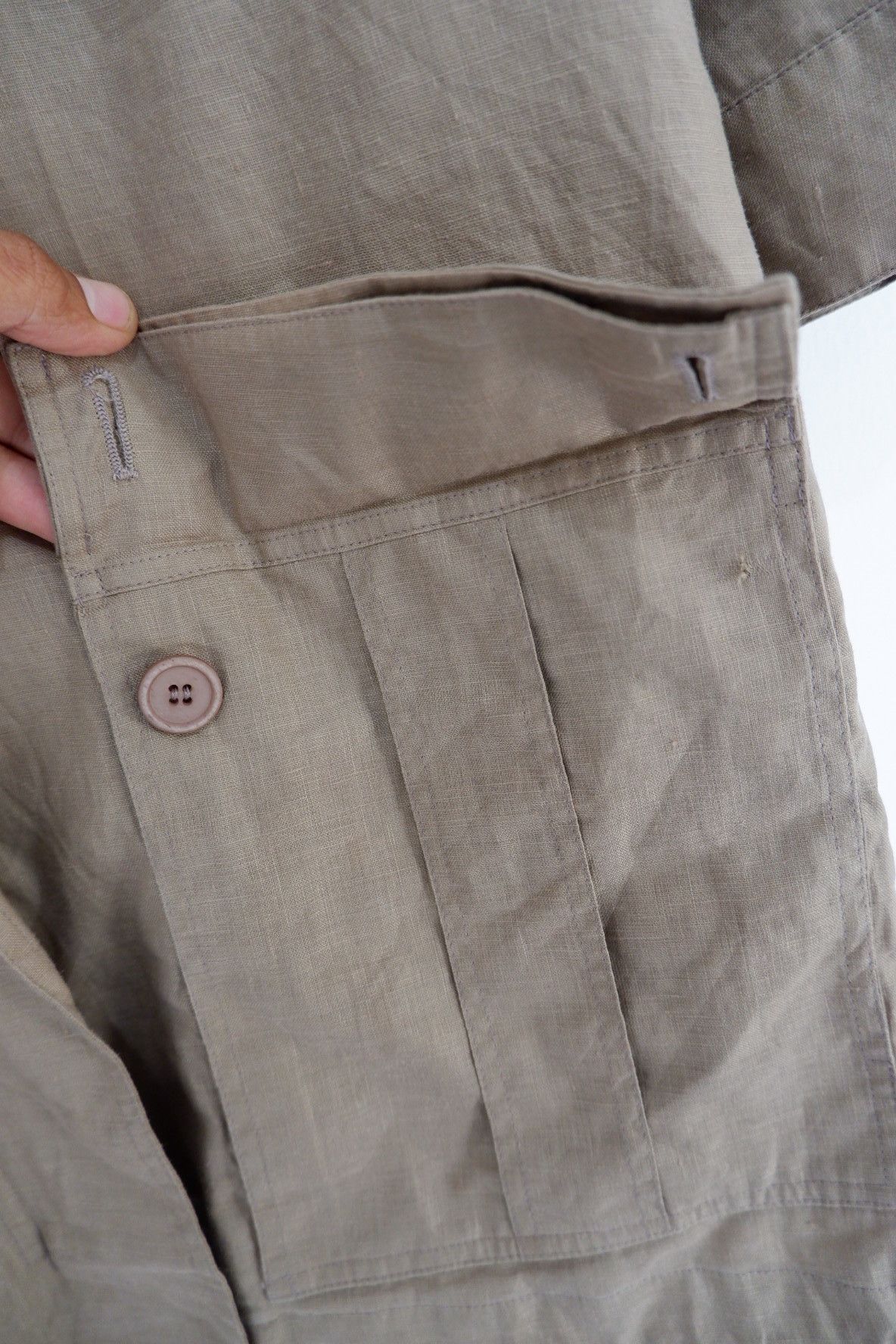 Brunello Cucinelli Brunello Cucinelli 3/4 Sleeve Linen Kimono Jacket Size S / US 4 / IT 40 - 7 Thumbnail