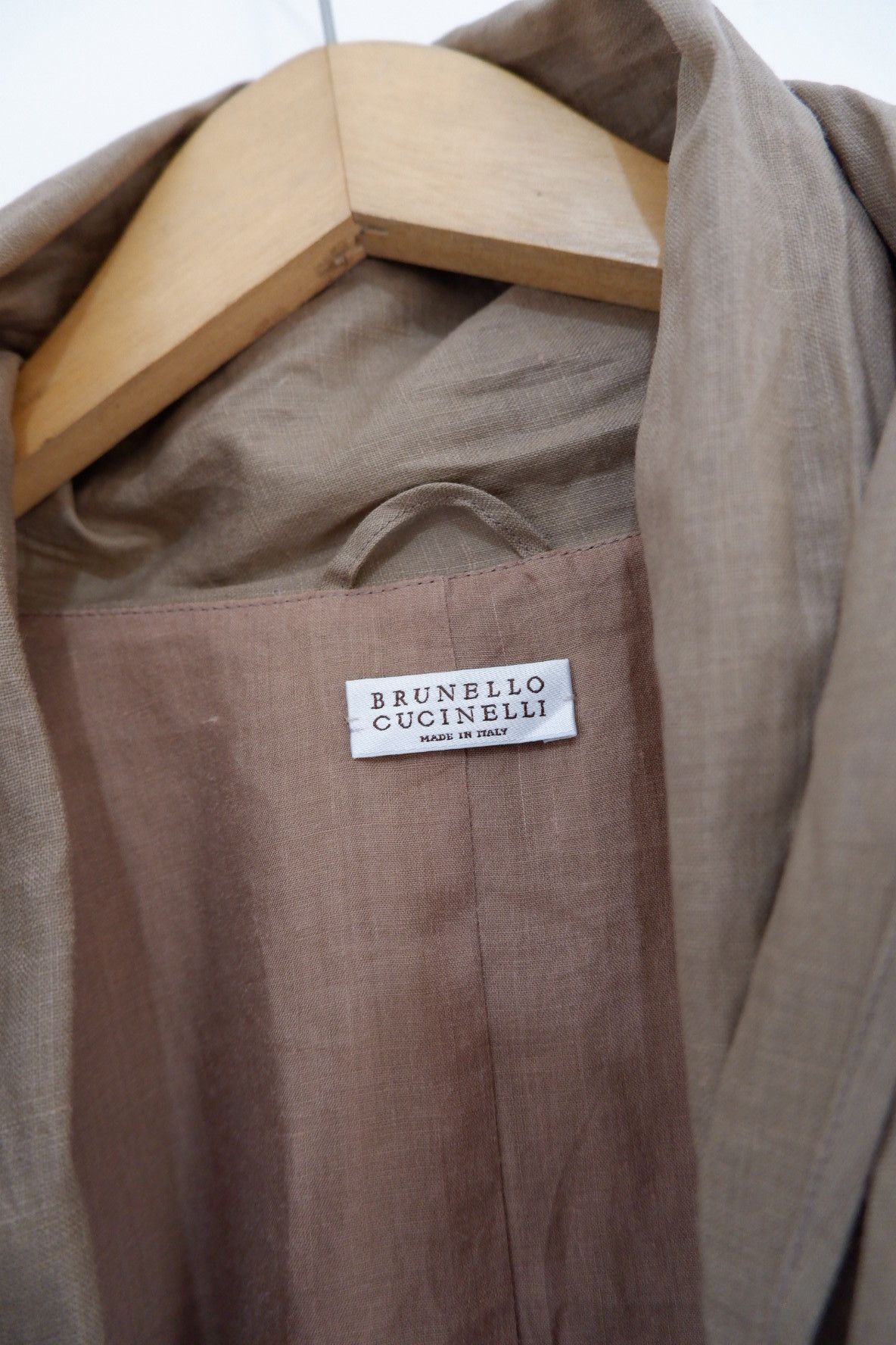 Brunello Cucinelli Brunello Cucinelli 3/4 Sleeve Linen Kimono Jacket Size S / US 4 / IT 40 - 4 Thumbnail