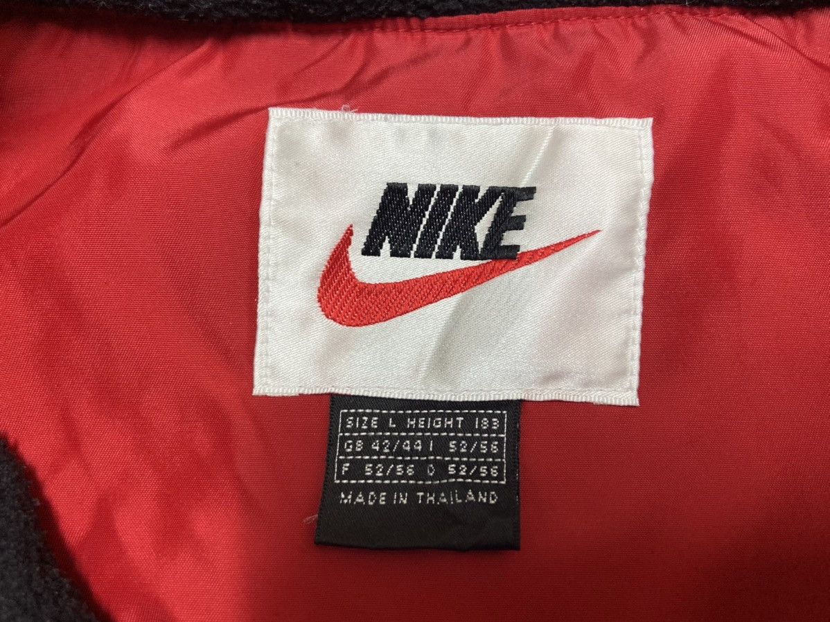 Nike × Vintage 90's NIKE BIG LOGO EMBROIDERY SPELLOUT JACKET WITH HOODIES Size US L / EU 52-54 / 3 - 11 Thumbnail