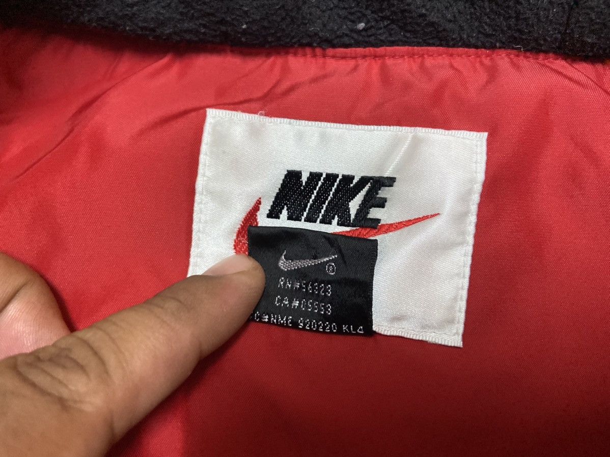 Nike × Vintage 90's NIKE BIG LOGO EMBROIDERY SPELLOUT JACKET WITH HOODIES Size US L / EU 52-54 / 3 - 12 Thumbnail