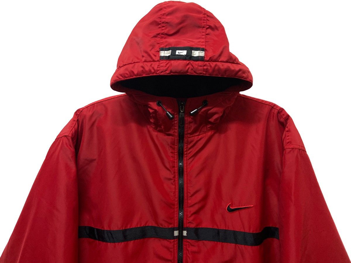 Nike × Vintage 90's NIKE BIG LOGO EMBROIDERY SPELLOUT JACKET WITH HOODIES Size US L / EU 52-54 / 3 - 4 Thumbnail