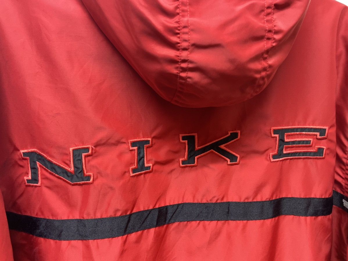 Nike × Vintage 90's NIKE BIG LOGO EMBROIDERY SPELLOUT JACKET WITH HOODIES Size US L / EU 52-54 / 3 - 8 Thumbnail