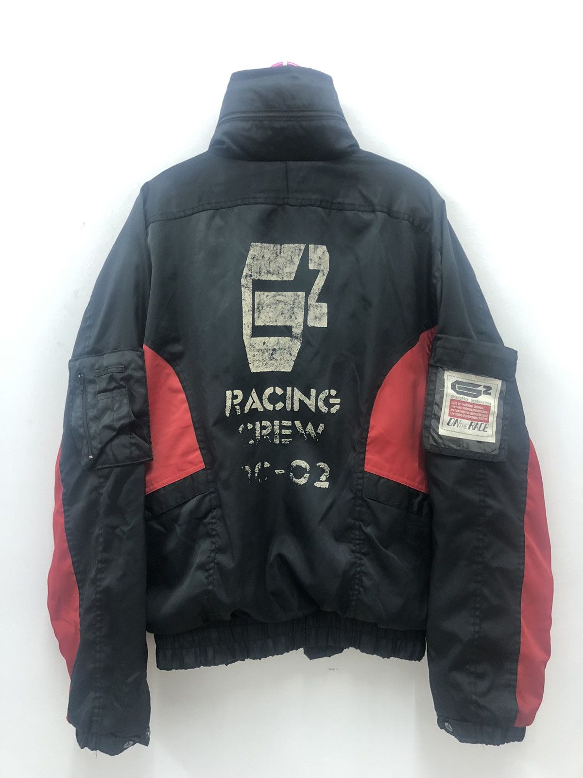 image of Grandprix Generations Racing Crew Jacket in Black/Red, Men's (Size Medium)