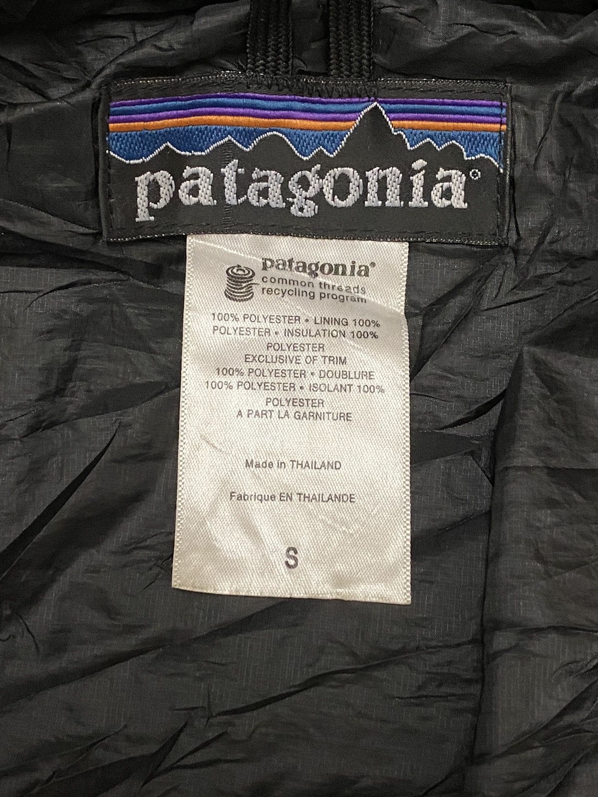 Patagonia × Vintage Vintage Patagonia Puffer Down Bombers Black Jacket Hoodies Size US M / EU 48-50 / 2 - 5 Thumbnail