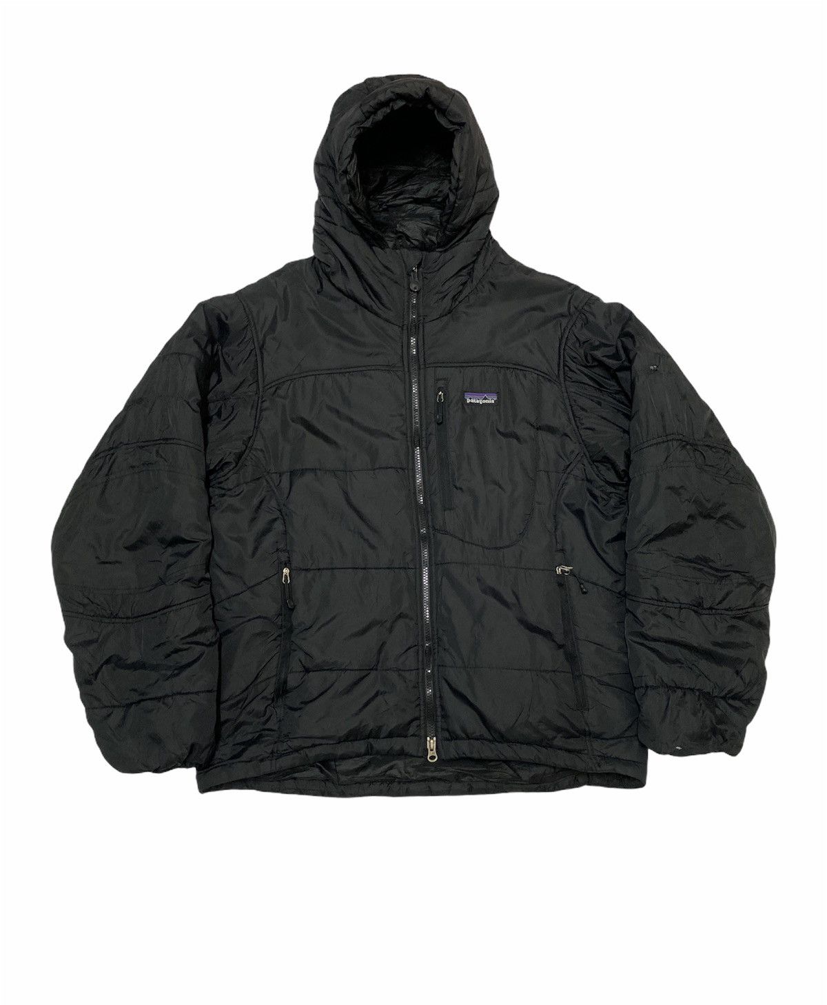 Vintage Patagonia Puffer Down Bombers Black Jacket Hoodies
