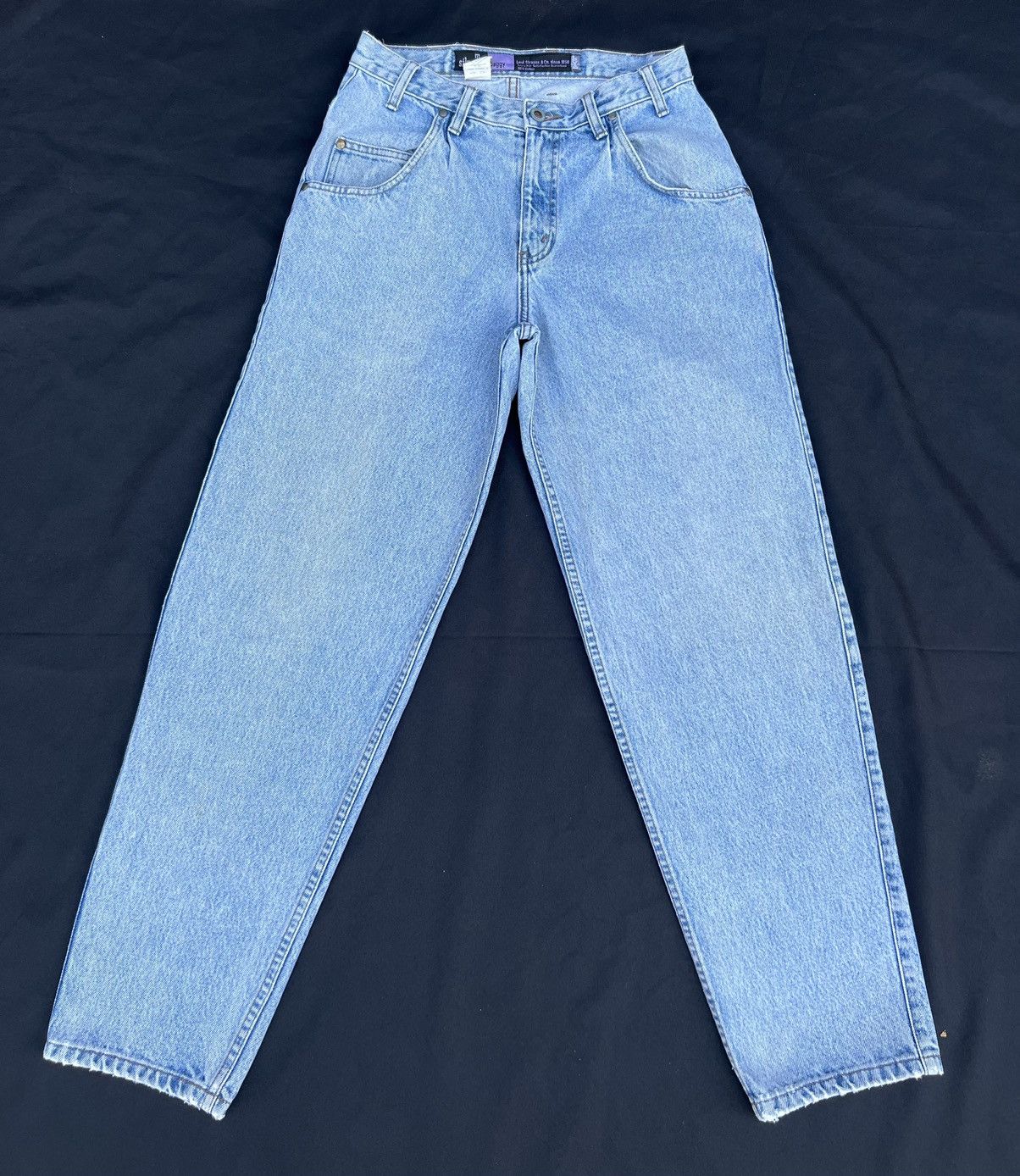 Levi's Vintage 1991 Levi’s Silvertab Light Blue Denim Baggy Jeans Size US 29 - 1 Thumbnail