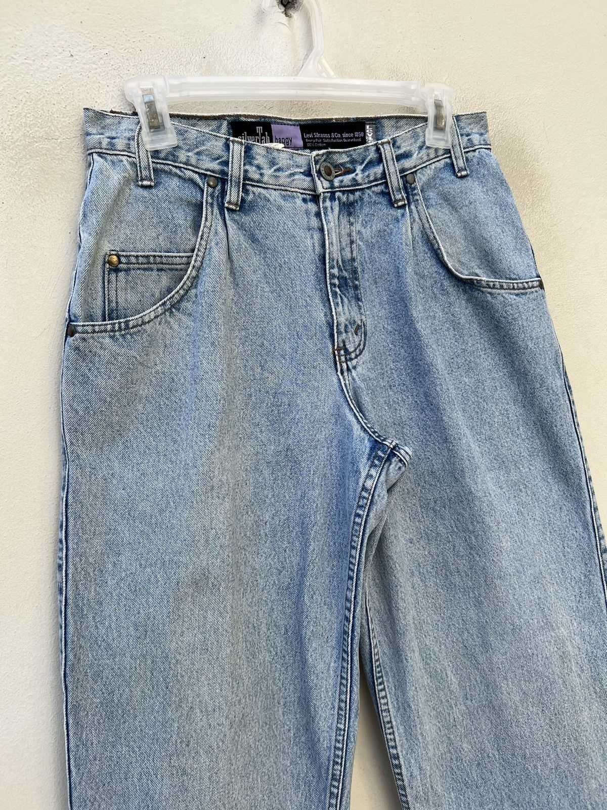 Levi's Vintage 1991 Levi’s Silvertab Light Blue Denim Baggy Jeans Size US 29 - 7 Thumbnail