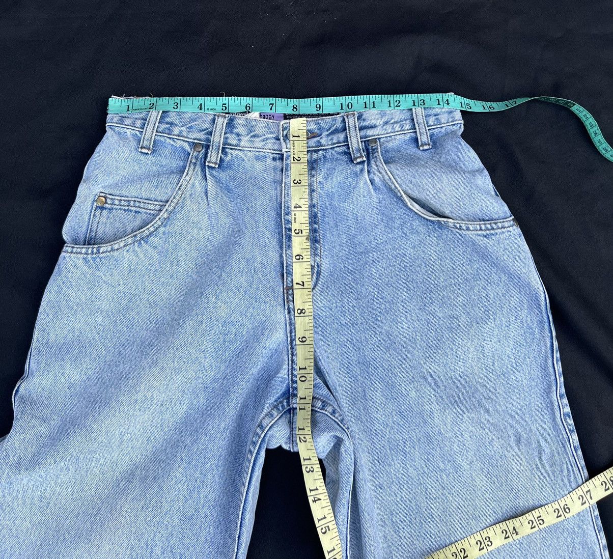 Levi's Vintage 1991 Levi’s Silvertab Light Blue Denim Baggy Jeans Size US 29 - 2 Thumbnail