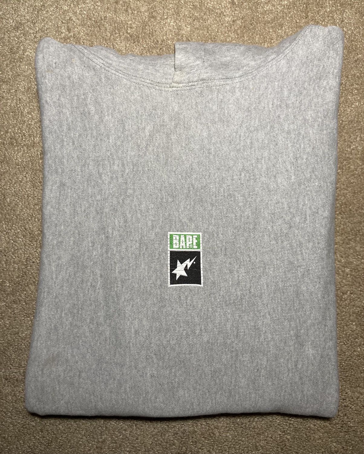 Bape 2005 Bape Sta Logo Sweatshirt Small Gray Green Nigo OG Ape Size US S / EU 44-46 / 1 - 1 Thumbnail