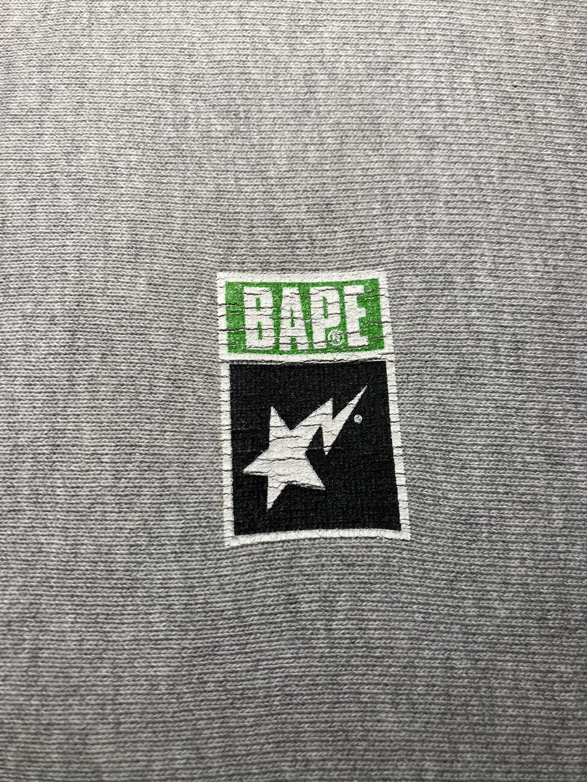 Bape 2005 Bape Sta Logo Sweatshirt Small Gray Green Nigo OG Ape Size US S / EU 44-46 / 1 - 4 Thumbnail