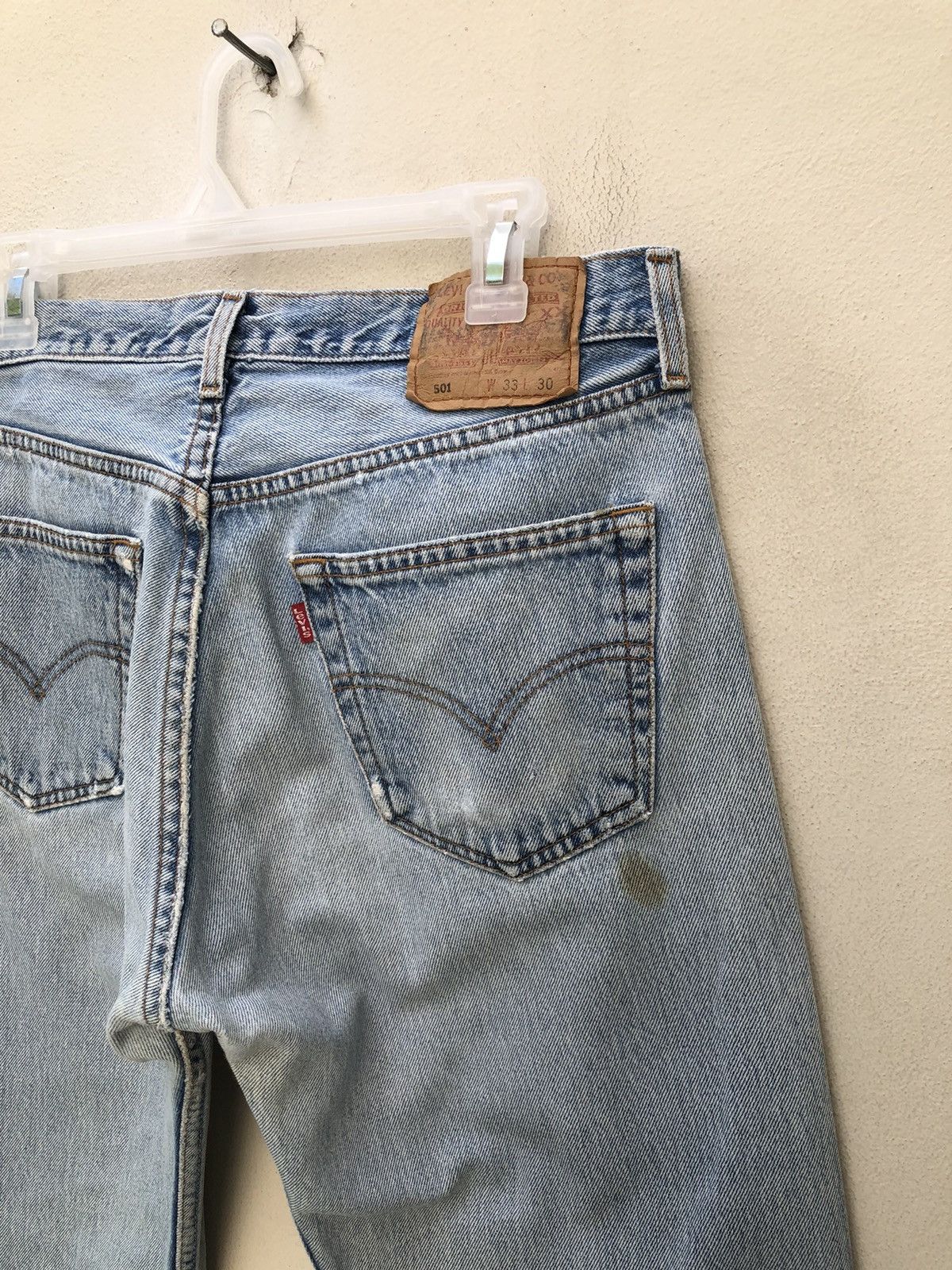 Levi's Vintage 2000s Levi’s 501 Jeans Distressed Released Hem Denim Size US 32 / EU 48 - 19 Thumbnail