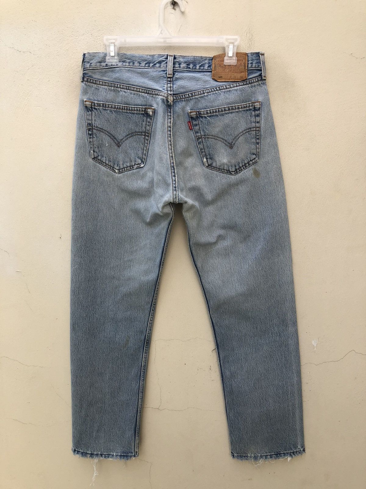 Levi's Vintage 2000s Levi’s 501 Jeans Distressed Released Hem Denim Size US 32 / EU 48 - 13 Thumbnail