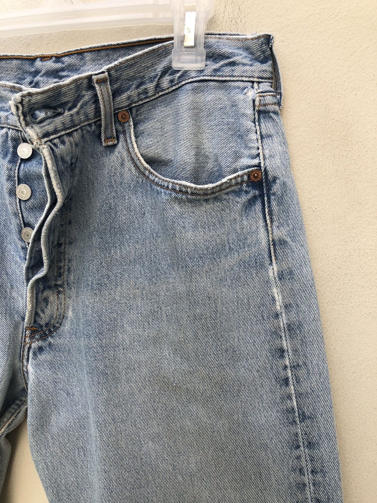 Levi's Vintage 2000s Levi’s 501 Jeans Distressed Released Hem Denim Size US 32 / EU 48 - 8 Thumbnail