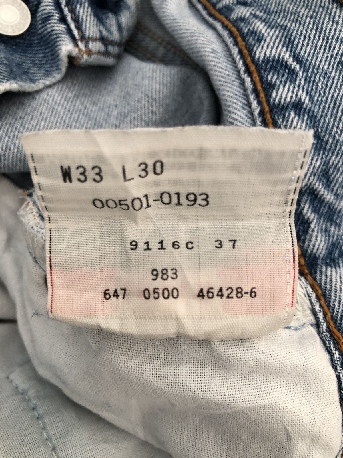 Levi's Vintage 2000s Levi’s 501 Jeans Distressed Released Hem Denim Size US 32 / EU 48 - 25 Thumbnail
