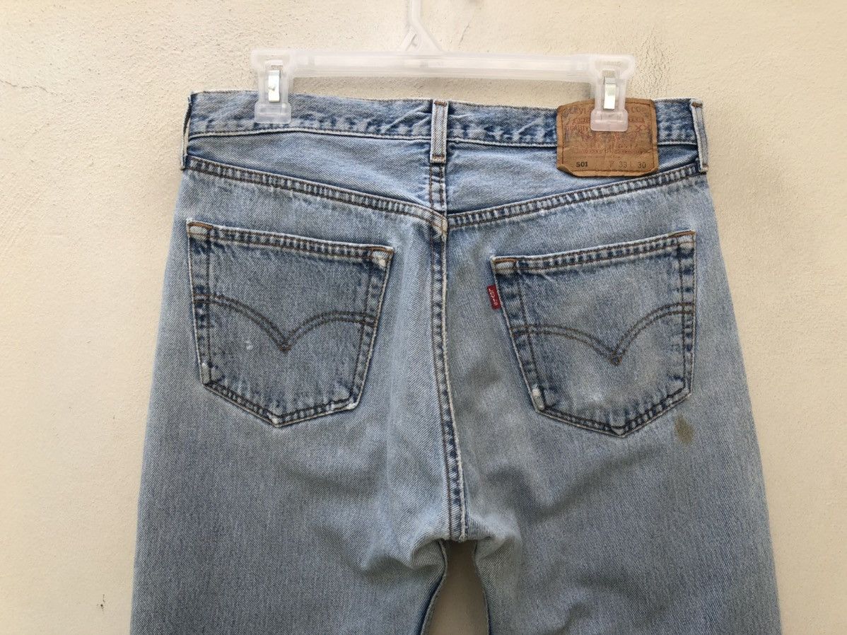 Levi's Vintage 2000s Levi’s 501 Jeans Distressed Released Hem Denim Size US 32 / EU 48 - 14 Thumbnail
