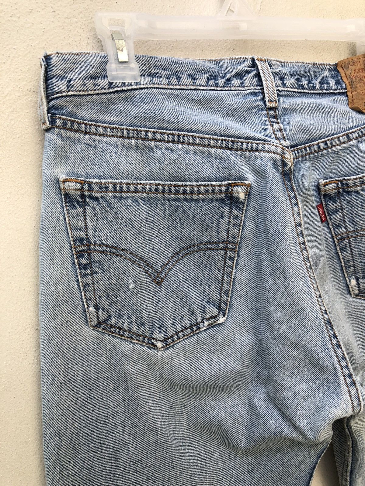 Levi's Vintage 2000s Levi’s 501 Jeans Distressed Released Hem Denim Size US 32 / EU 48 - 15 Thumbnail