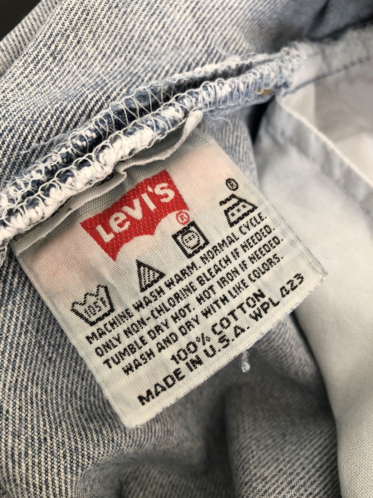 Levi's 90s Levi’s 501 Jeans Usa Distressed Denim Release Hem Size US 31 - 24 Thumbnail
