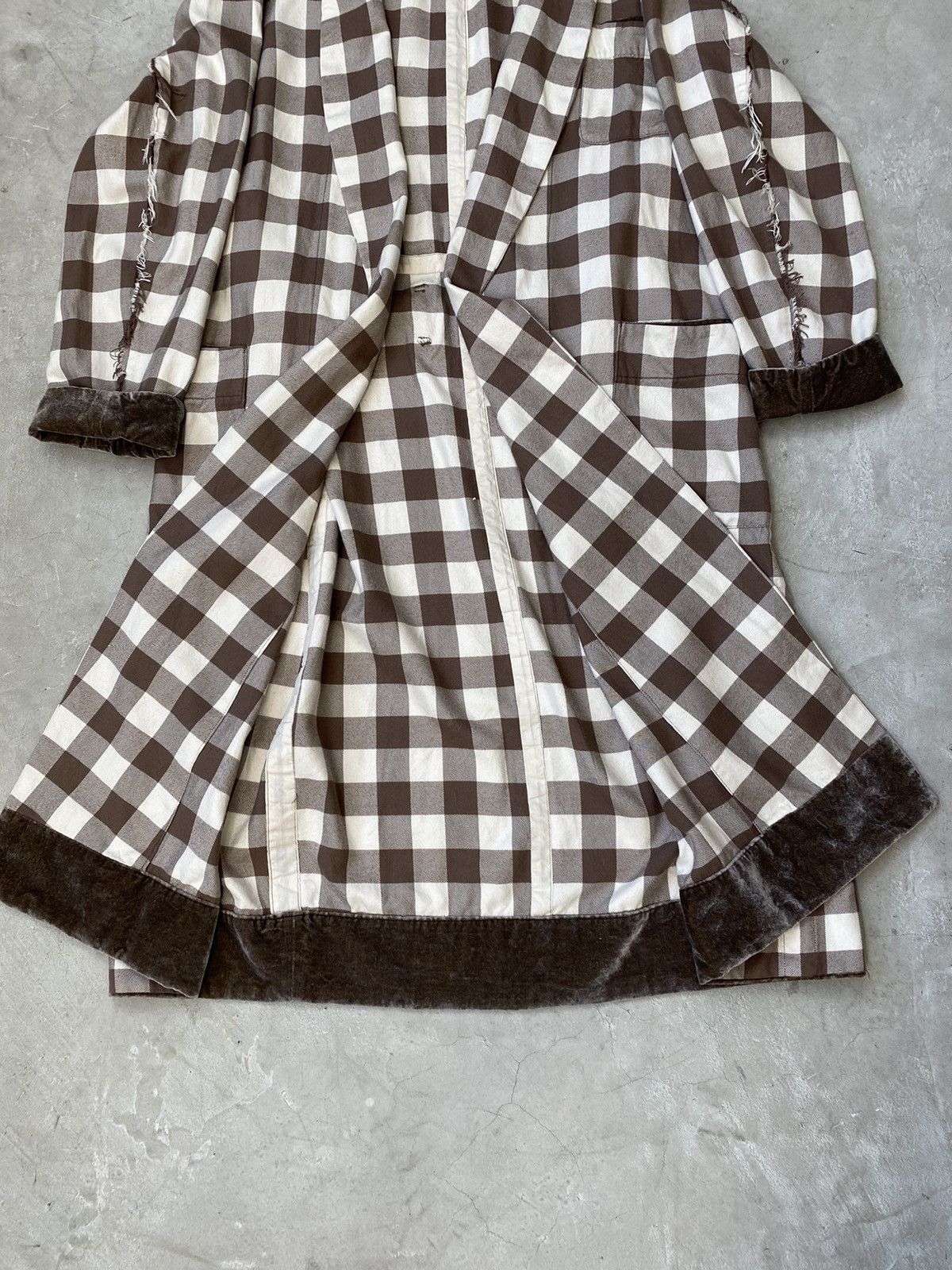 Takahiromiyashita The Soloist. Soloist Silk Plaid-Checkered Robe Size US M / EU 48-50 / 2 - 3 Thumbnail