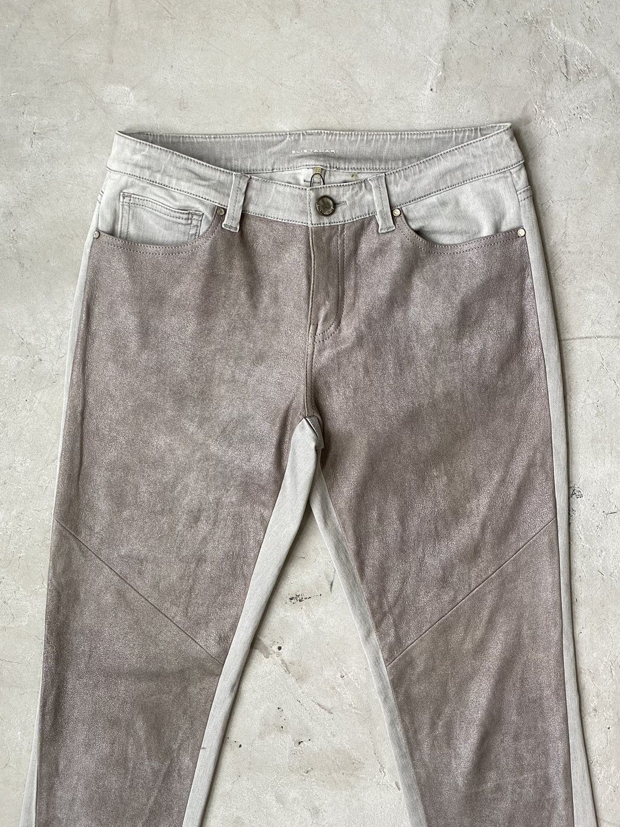 Elie Tahari Elie Tahari Leather Hybrid Pants Size US 30 / EU 46 - 4 Thumbnail