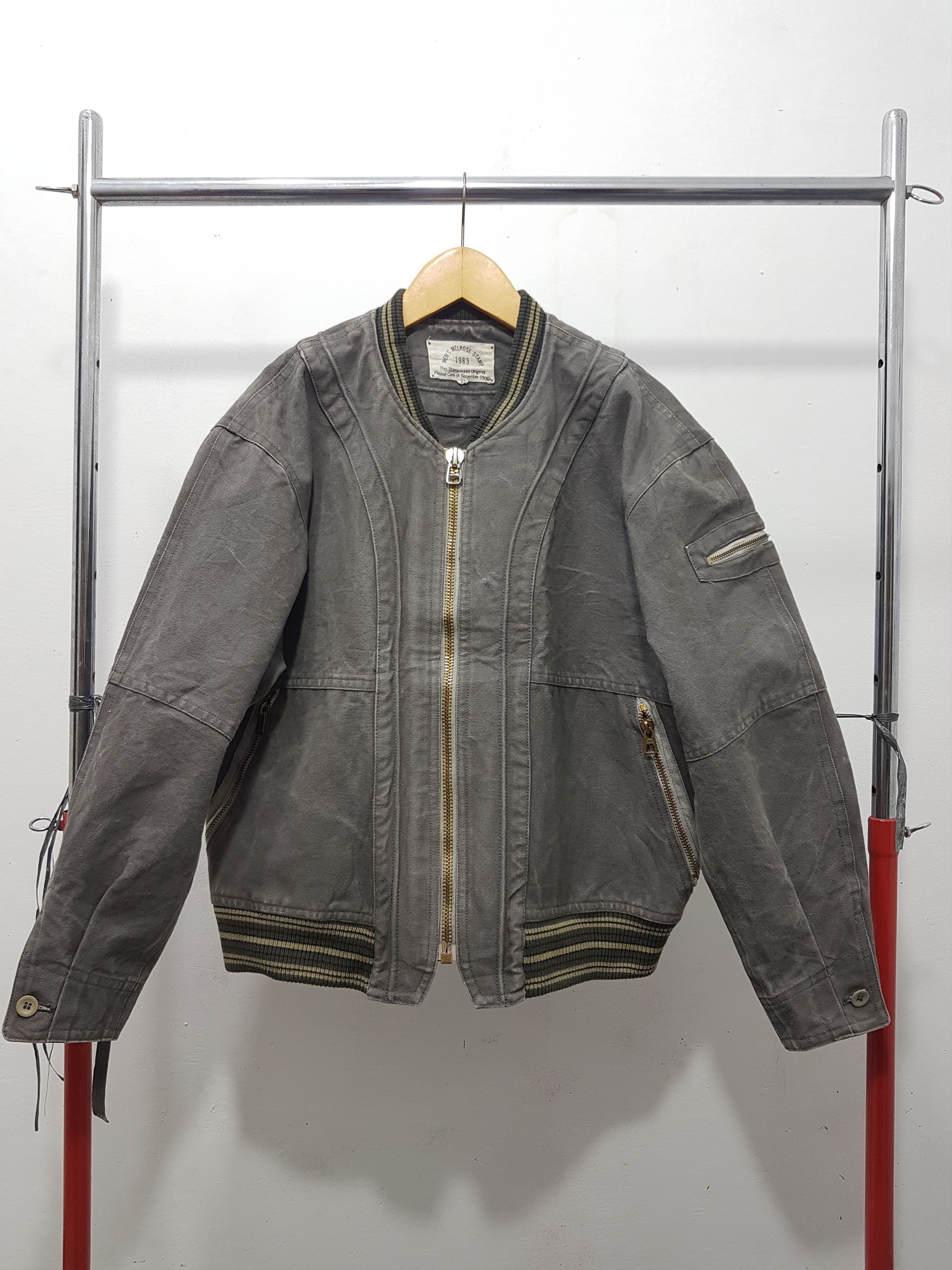 image of Melrose Bomber Jacket in Grey, Men's (Size Medium)