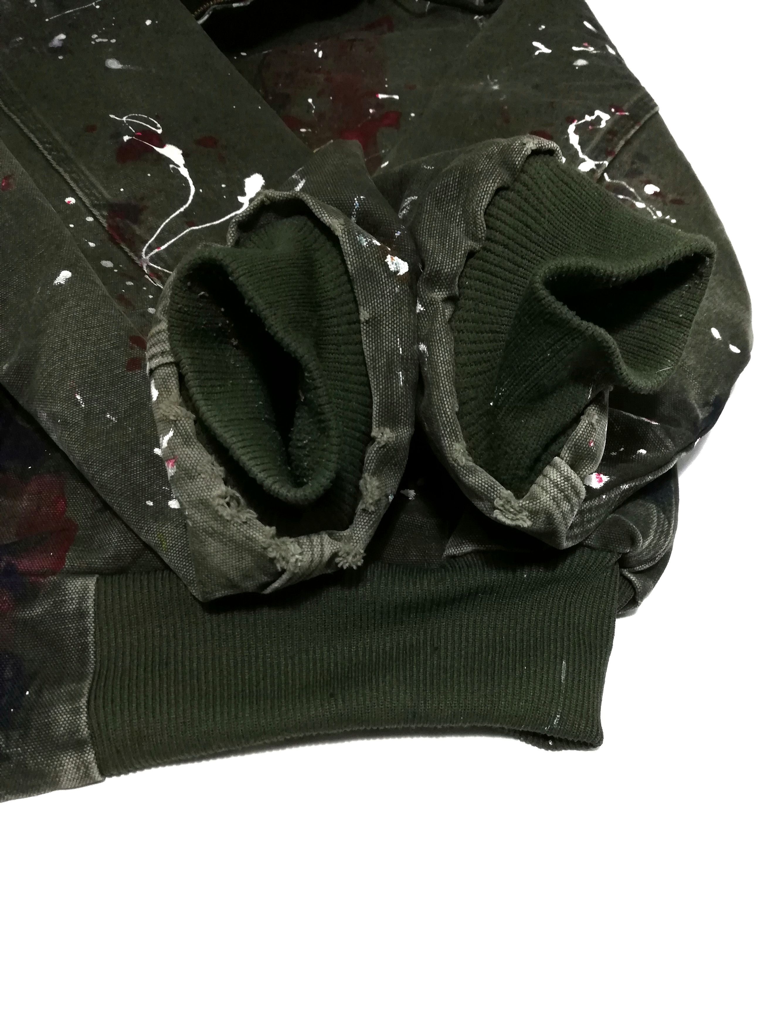 Carhartt × Carhartt Wip 🔥Customize Carhartt Paint Splatter Distressed Hoodie Jacke Size US M / EU 48-50 / 2 - 9 Thumbnail