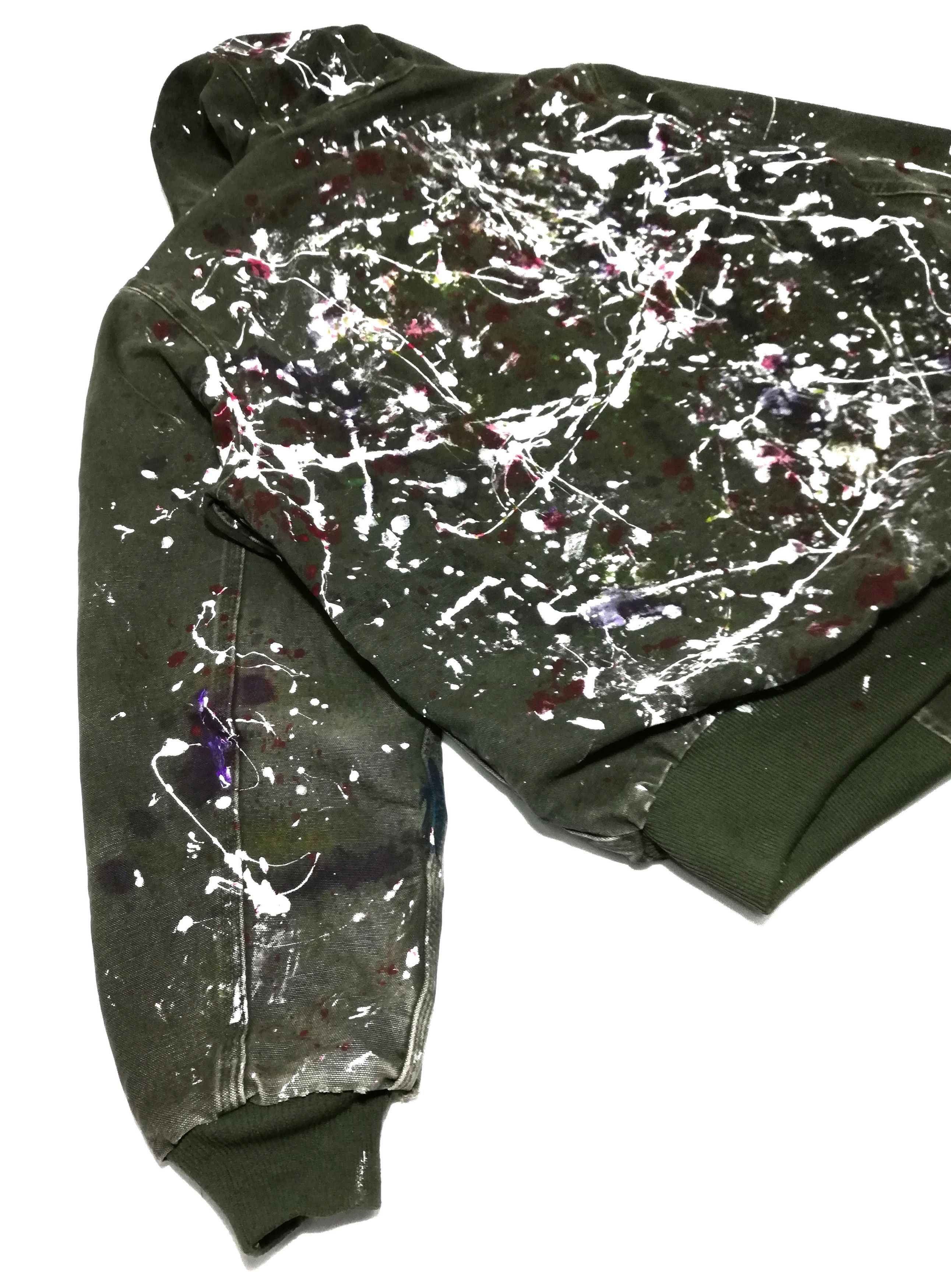 Carhartt × Carhartt Wip 🔥Customize Carhartt Paint Splatter Distressed Hoodie Jacke Size US M / EU 48-50 / 2 - 17 Thumbnail