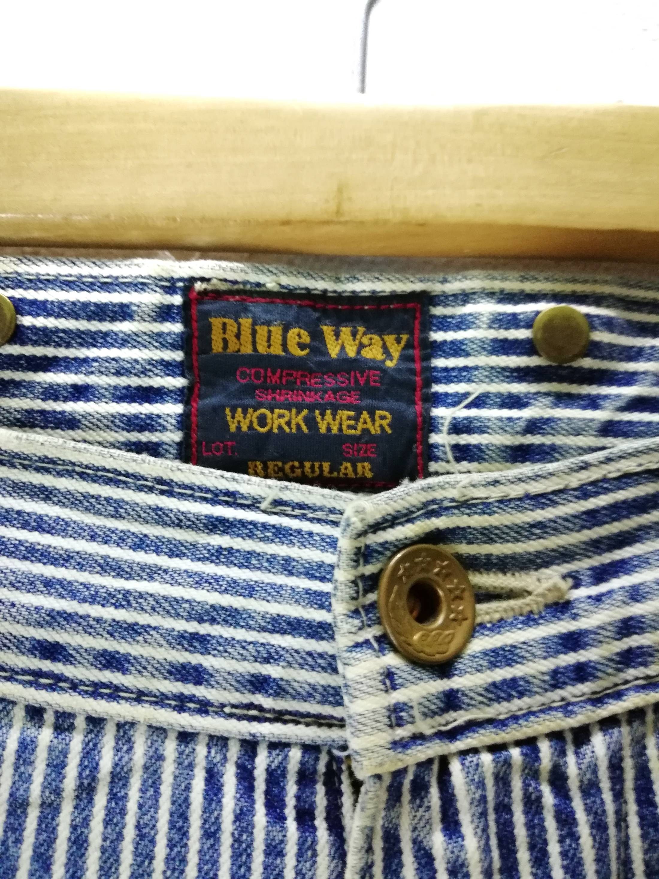 Japanese Brand × Vintage 🔥SUMMER SALE 🇯🇵 Blue Way Hickory Stripe Work Wear Pants Size US 31 - 5 Thumbnail