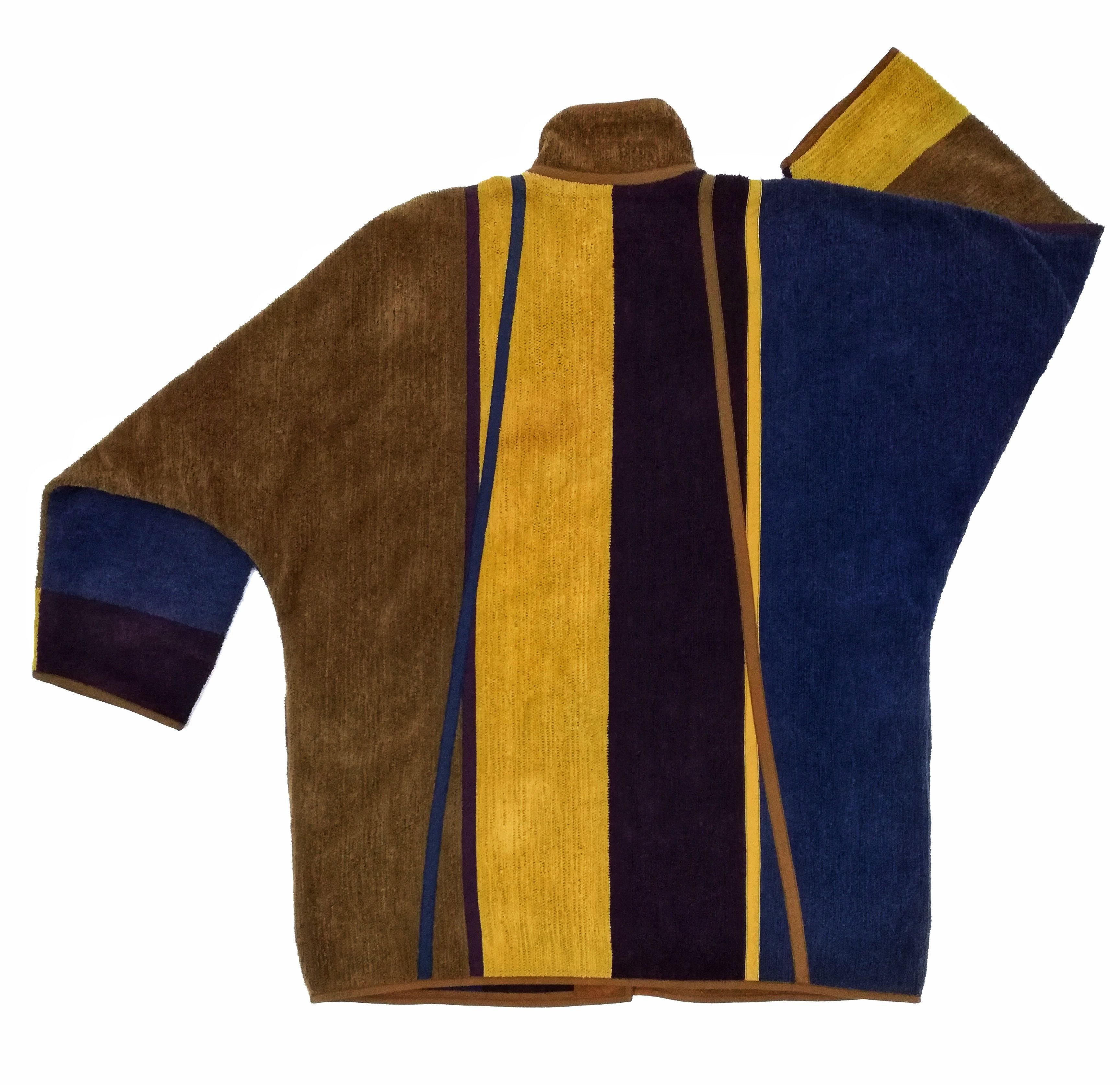 Art Comes First × Designer × Handmade 🔥HEAT🇫🇮 Finland Handmade ANNIKI KARVINEN Knitwear/Kimono Size US L / EU 52-54 / 3 - 17 Thumbnail